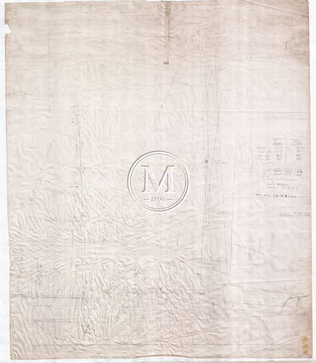 Design 592 — Sail Plan