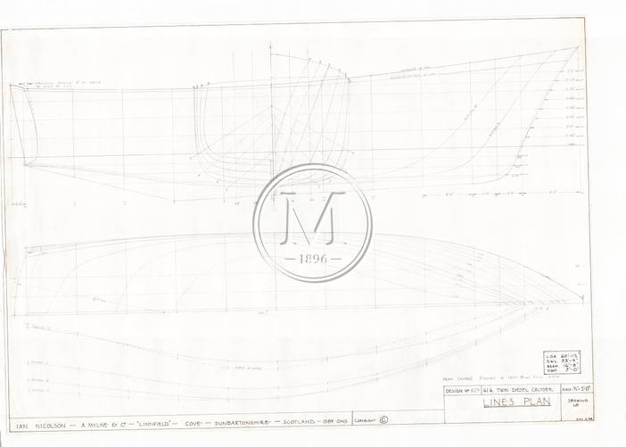 Design 628 — Lines Plan
