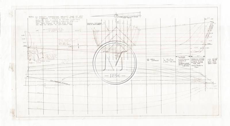 Design 636 — Lines Plan