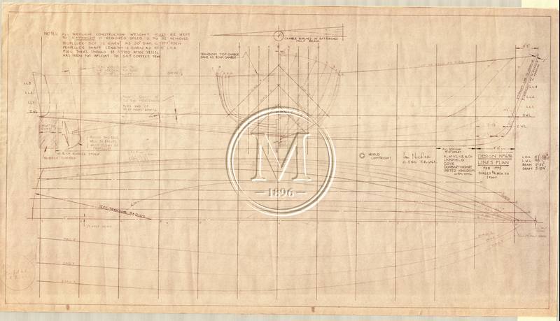 Design 636 — Lines Plan